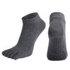 Anti-Slip Women Pilates Socks Five Toe Silicone Non-Slip Yoga Socks Breathable Ballet Dance Ladies Fitness Sports Cotton Sock