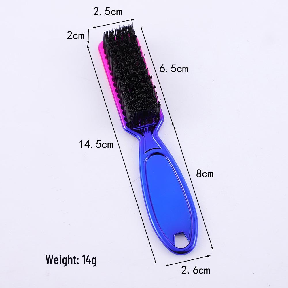 Dual-Tone Iridescent Gradient Beard & Hair Brush with Electroplated Fiber Bristles