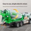 1/32 Scale Electric Concrete Mixer Truck Model Alloy Die Casting Can Model Real Work Children Toy Car Boy Gift