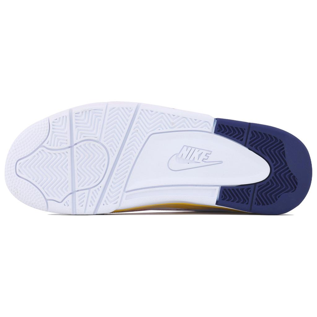 Nike Legado del Vuelo Tendencia y Auspicioso CNY Zapatillas de Baloncesto Vintage de Caña Media para Hombre Blanco Rojo Amarillo BQ4212-102(Equipo 168-)