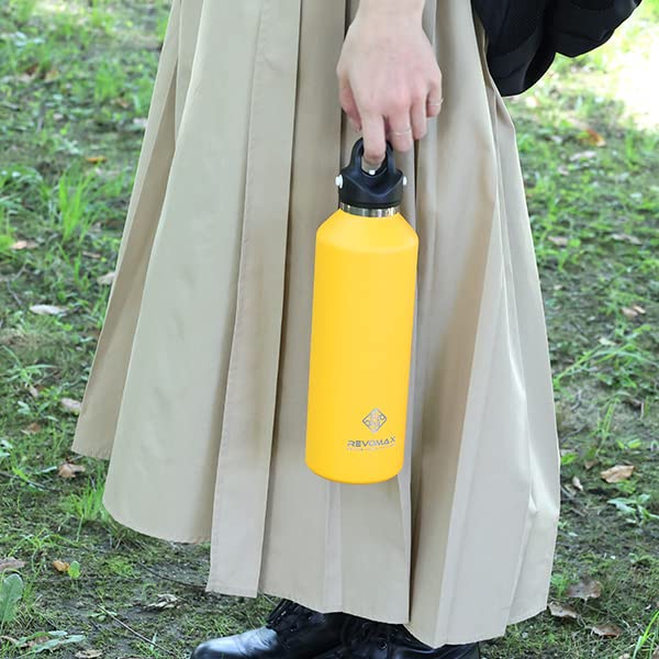 REVOMAX 32oz VACUUM INSULATED FLASK VERSION 2 Water Bottle, 950ml, Vacuum Insulated, Perfect for Sports, Outdoors, and Training, DWF-32115B [Used]