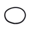 Black Extra Thick High Elastic Hair Scrunchie - Durable, No Damage Women's Ponytail Band