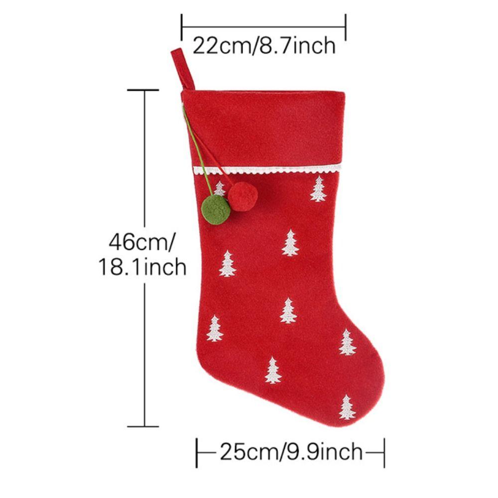 Hanging Christmas Stocking Xmas Tree Ornaments Gift Bag Christmas Gift Sock  Christmas Decor