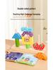 Montessori Shape Recognition Stacking Blocks - Educational Day & Night Wooden Toy for Kids