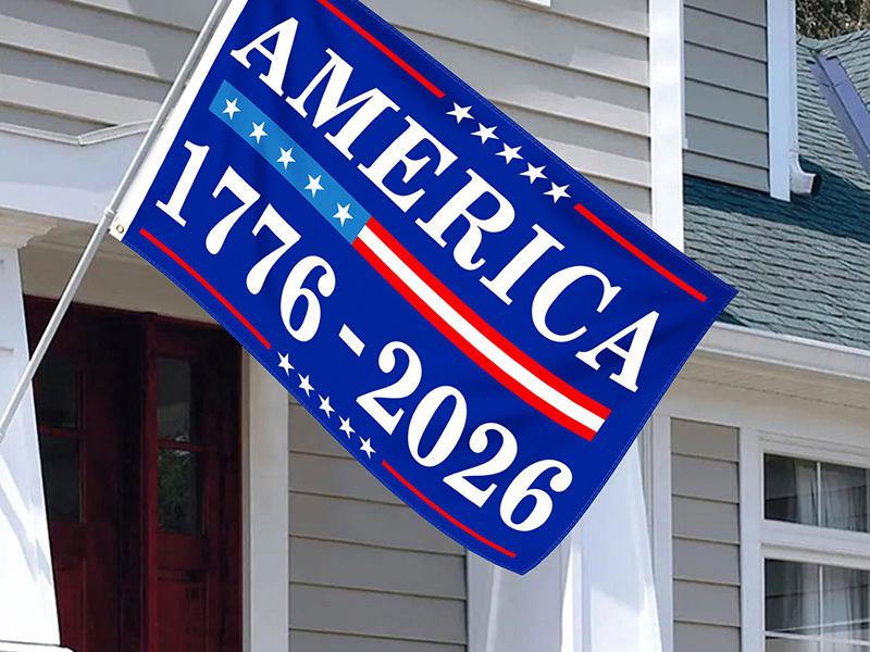 Bandiera Commemorativa del 250° Anniversario della Nascita dell'America Striscione Patriottico USA per il Giorno dell'Indipendenza Regalo da Collezione Storica 90x150cm