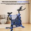 Exercise Bike QK116C, 6KG Flywheel, Adjustable Seat & Handlebar, LCD Monitor, Black-Red, 120KG Max Load Cycling Bikes For Home