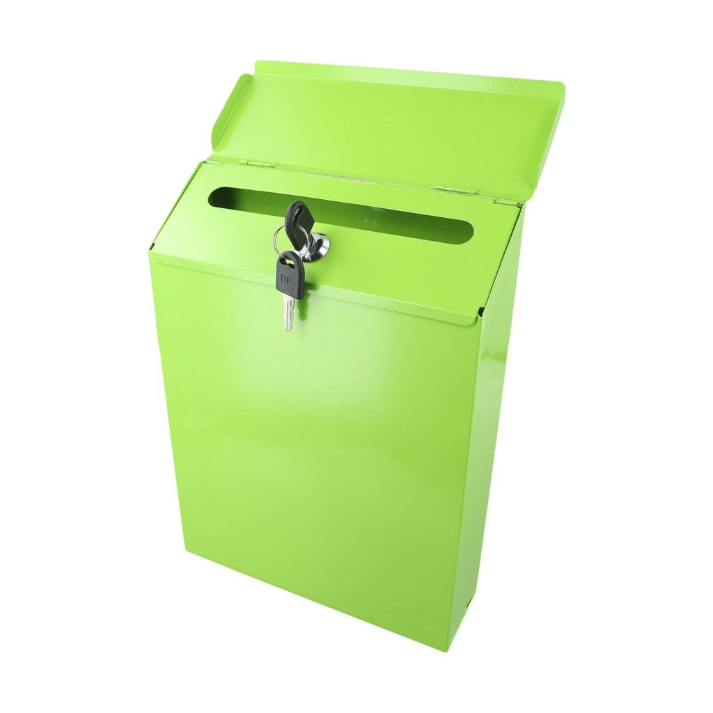 Iron Construction Wall Mount Mailbox Stylish Decor and Security Combined