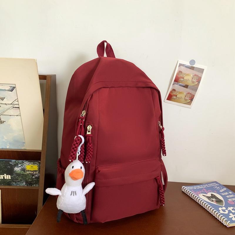 Cartable Féminin simple et mignon Élèves du lycée Élèves du collège Élèves de l'école primaire Classes de 3e à 6e Sac à dos grande capacité