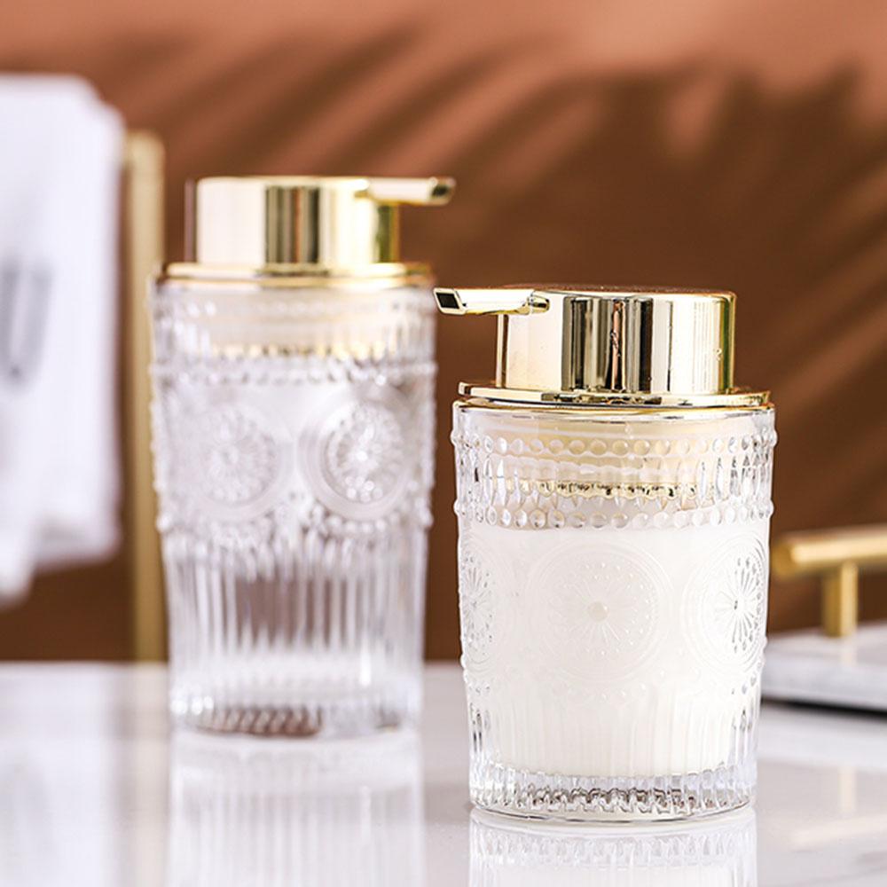 300ml/400ml Bathroom Glass Soap Dispenser Mousse Foam Empty Refill Sub-bottling Hand Sanitizer Shower Gel Shampoo Foaming Bottle