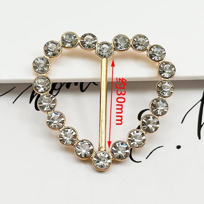 1pcs Temperament Rhinestone Clothes Corner Knot Buckles Women's Silk Scarf Clothes T-shirt Shirt Hem Knot Decorative Button