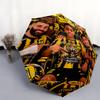 1 PC Automatic Folding Umbrella - Al-Ittihad FC Pattern, Portable & Foldable Design with 8 Ribs, Christmas Birthday Gifts