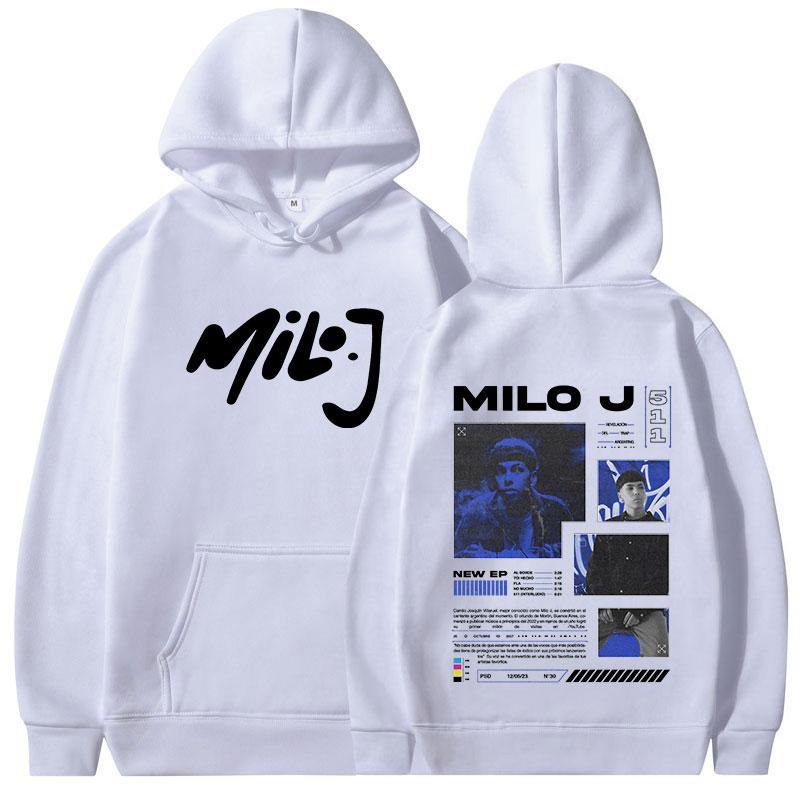 Rapper Milo J 511 Album Merch Hoodies Men Women Clothing Vintage Hip Hop Hooded Sweatshirt Casual Oversized Pullovers Streetwear