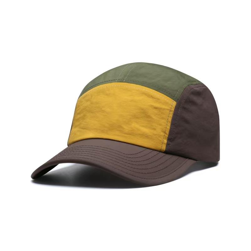 

Летняя бейсболка в тон, уличный козырек от солнца, солнцезащитная кепка с адаптацией к воздуху, мужская быстросохнущая водонепроницаемая пятикомпонентная кепка для отдыха на открытом воздухе, детская M（56-58cm） темно-коричневого
