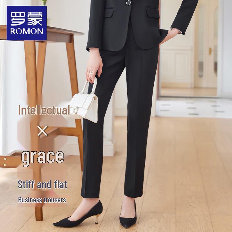 

Romon Women s Commuter Straight-Leg Suit Pants M