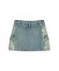 Bonseullipi Addicted Side Pocket Mini Skirt (Blue)