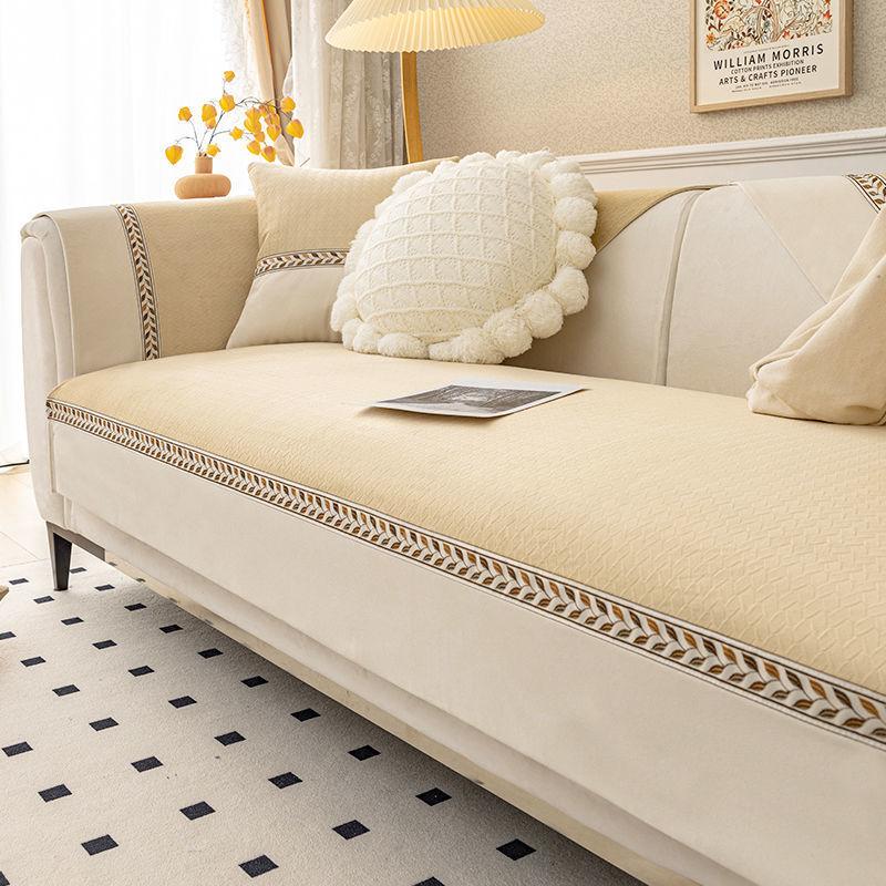 

Легкая роскошь и простота Современная подушка для дивана Четыре сезона Универсальная Нескользящая Скандинавская цветовая гамма Универсальный чехол-накидка Все включено 68*68