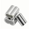 Aluminum Crimping Loop Sleeve Double Cable Ferrules Fit for Wire Ropes Rigging Fence Net Clotheslines Dog Chains Accessories