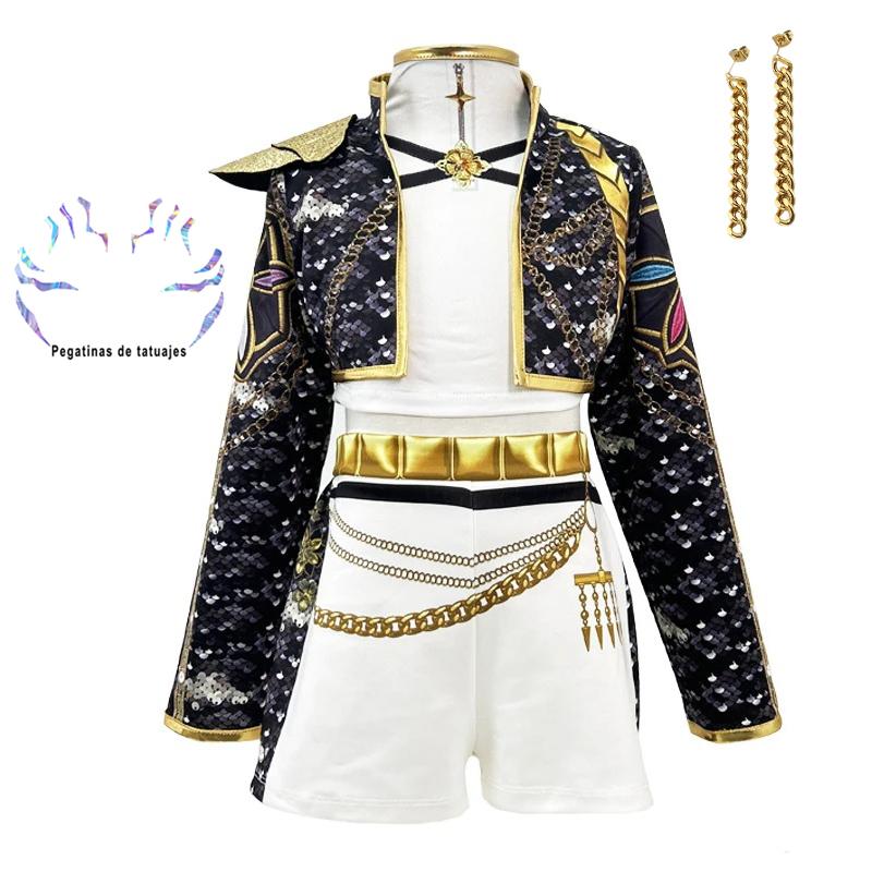 Hot Selling Korean Style set Halloween Cosplay Hot Girl Show k-pop jewelry Tattoo Stickers Costume Christmas Girl Anime Costume