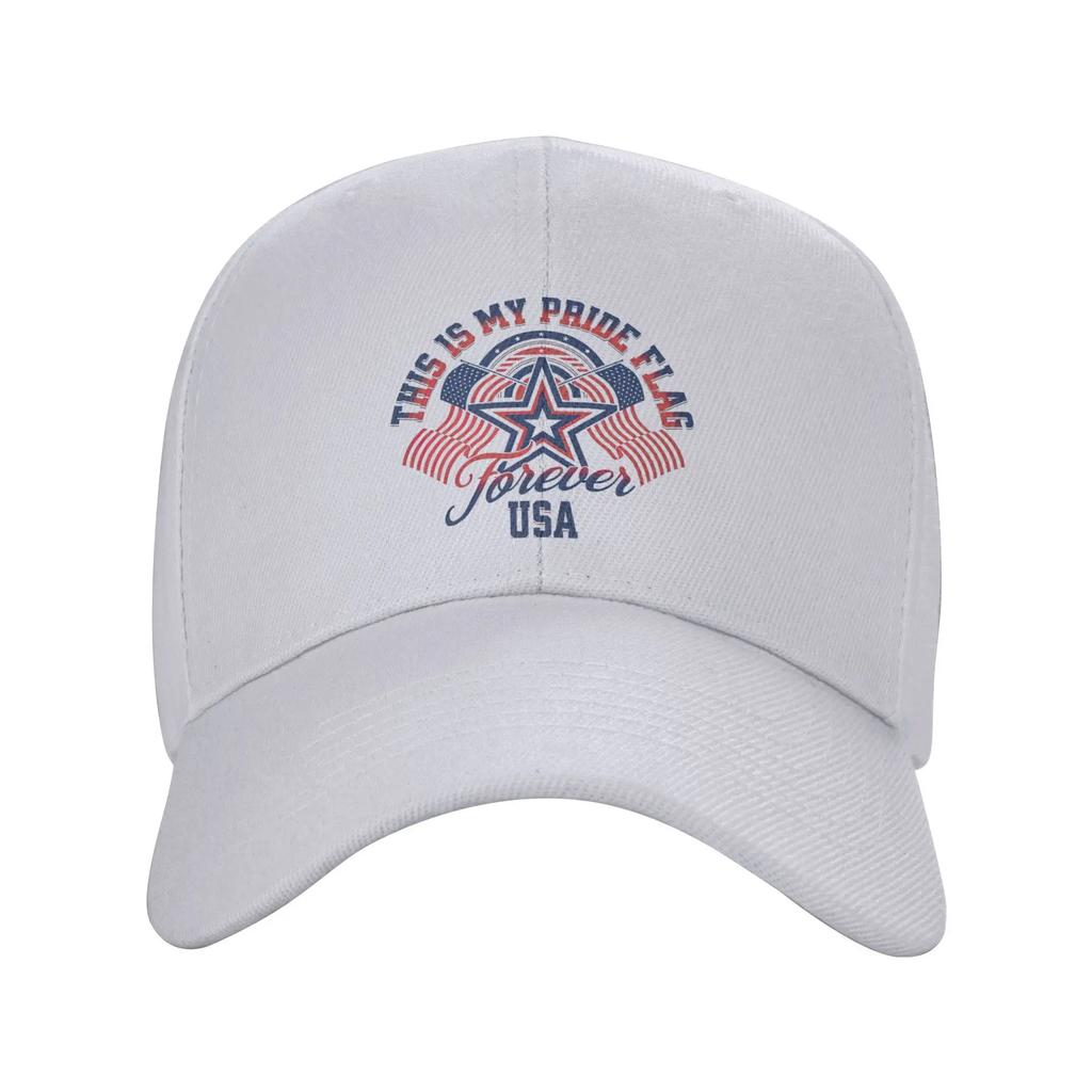 Unisex This Is My Pride Flag USA America Th of July Merch Baseball Cap Snapback Hat Retro Formal Headwear Adjustable