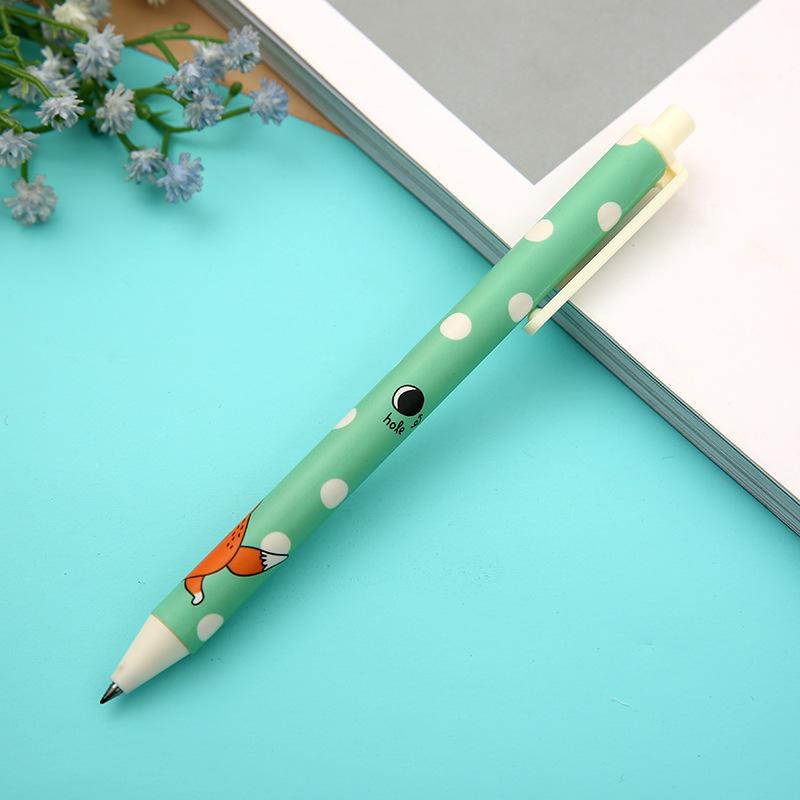 1 Pcs Cartoon Gel Pen Cute Kawaii Animal Stationary School Supplies Black Ink Pen Office Suppliers Gift