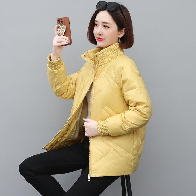2024 New Winter Women Down Cotton Jacket Warm Loose Fit Fashion Coat Slimming Moms Outerwear