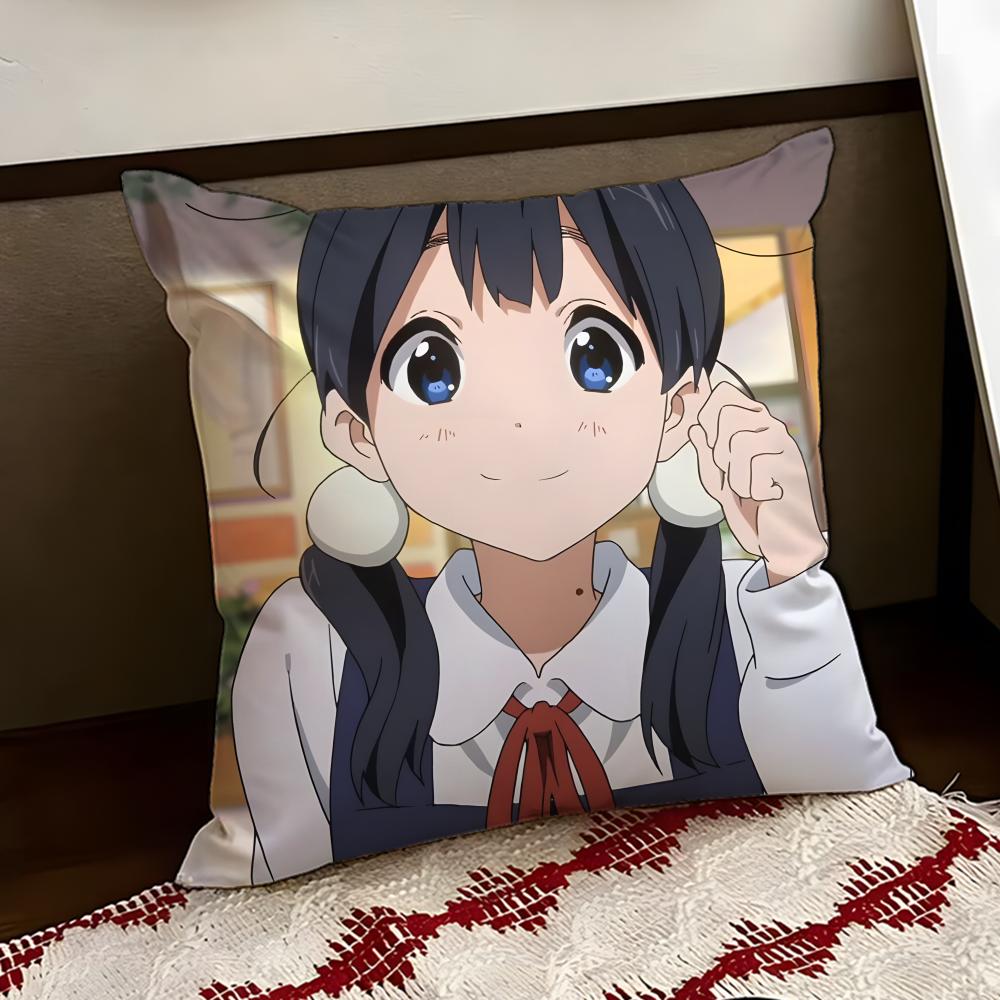 Anime TTamako MMarket Cushion Cover Reversible Soft Durable Pillow Cover Home  Car MultiScene Use for Daily Comfort