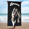 Singer R-Rihanna Microfiber Printed Beach Towel Mountain Climbing Yoga Beach Swimming Running Absorbent Soft Towel