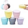 Faltbarer Wasserbecher 180ml für Reisen und Geschäftsreisen Tragbare Silikon-Campingtasse Lebensmittelqualität Outdoor-Trinkbecher