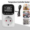 Digital Temperature Controller Socket Thermostat EU Plug Wi-Fi Style Thermostat With Timer Sensor Probe Heating Cooling Switch