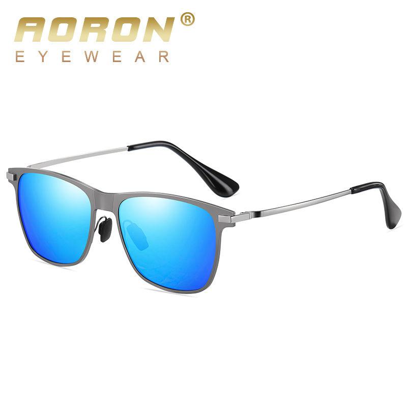 AORON Metal Frame Polarized Sunglasses Outdoor Fashion Sports Fishing Driving Glasses UV400 Anti Glare Eyeglasses