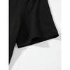 New Women'S Summer Casual T-Shirt with Easy Slogan, Black, Short Sleeves, Perfect for Everyday Fashion