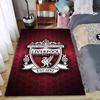 Liverpool Football Club Logo Teppich, Rotes Wabenmuster Stil Geeignet für den Einsatz als Anti-Rutsch für Wohnzimmer Schlafzimmer Sofas