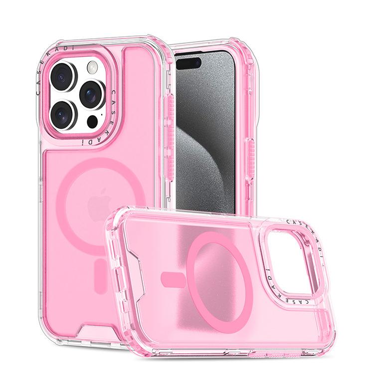 

Second Generation Colorful Magnetic Phone Case for IPhone16 Pro Max for IP16pro Skin Feel TPU For iPhone 16 pro max