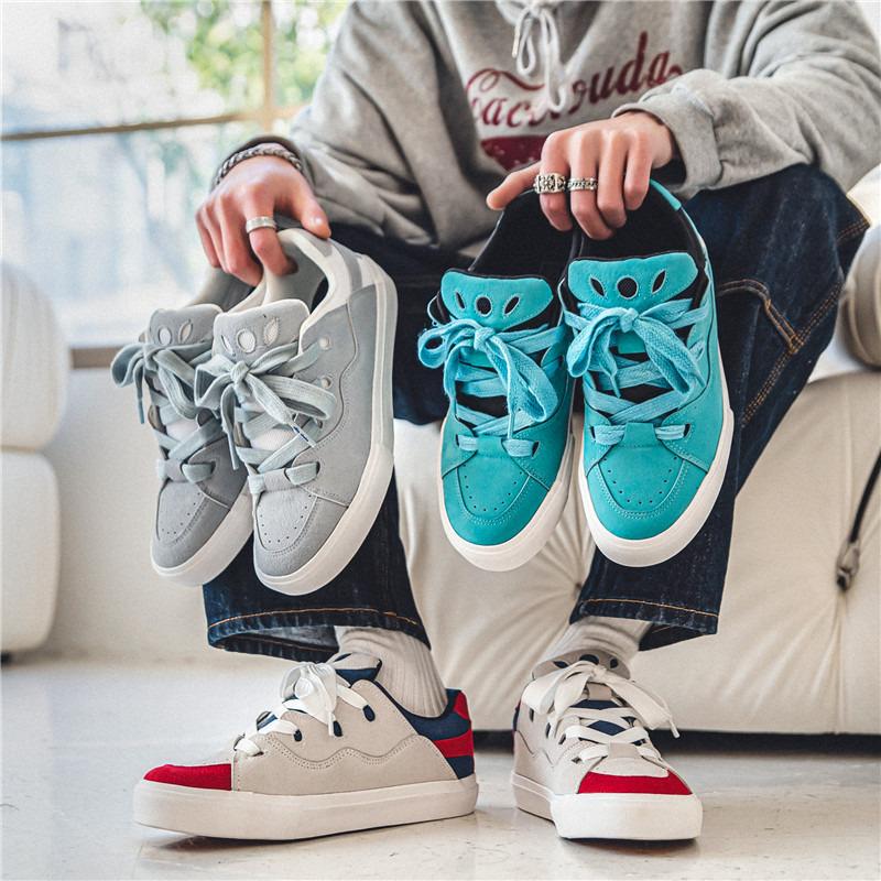 2025 Spring Blue Skateboard Shoes Men Women Size 44 Classic Low Flat Skate Sneakers Light Comfortable Training Shoes Zapatillas