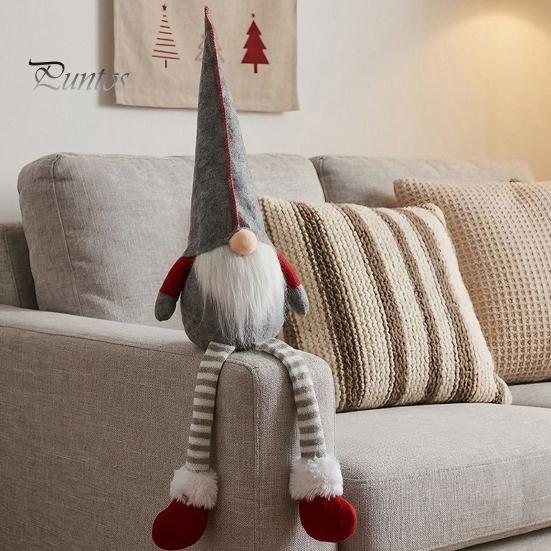 Long-legged Plush Gnome Christmas Doll Decoration, Long Leg Soft Swedish Figurine, Window Decoration Holiday Stuffed Elf Dwarf Ornament for