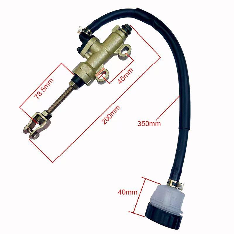 Universal Motorcycle One-line Pump Rear Brake Pump Foot Hydraulic Master Oil Cylinder Refit