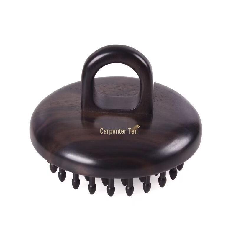 Tan Mujiang Small Ebony Finger Ring Massage Comb Gift Set