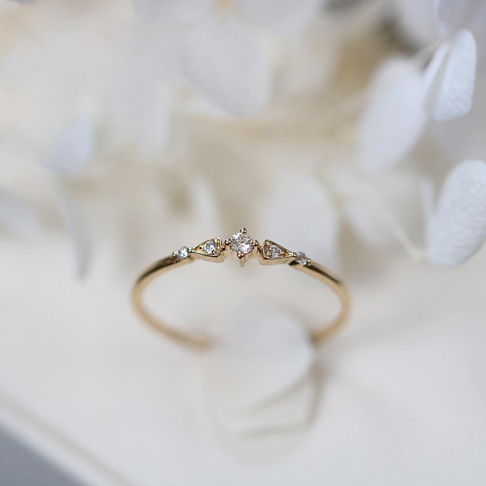 Gold-Plated S925 Sterling Silver Index Finger Ring for Women – Elegant and Minimalistic Design