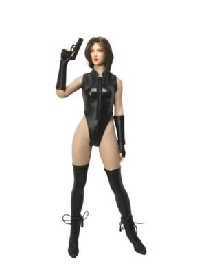 16 Scale Costume 16 Scale Figure Clothes Female Sexy Leather Suit, Special Attack Force Suit (Body, Head, Shoes, Etc. Not Included)