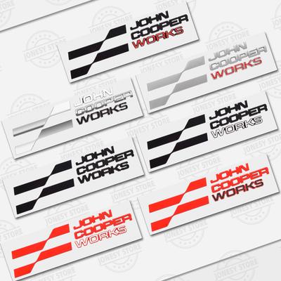 Autocollant de coffre avec logo 3D John Cooper Works en métal pour MINI Cooper S JCW R56 R57 R58 R59 R60 R61 F56 F57