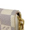 Used 12564 Portefeiulle Clemence N60109 7940 LV logo trompe l'oeil Damier As summer trunk Rose Ballerine Ladies from