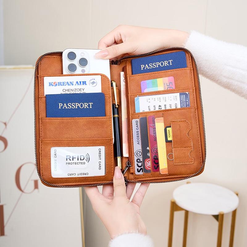 MDNGMDNG Anti-Magnetic Passport Wallet & Document Organizer