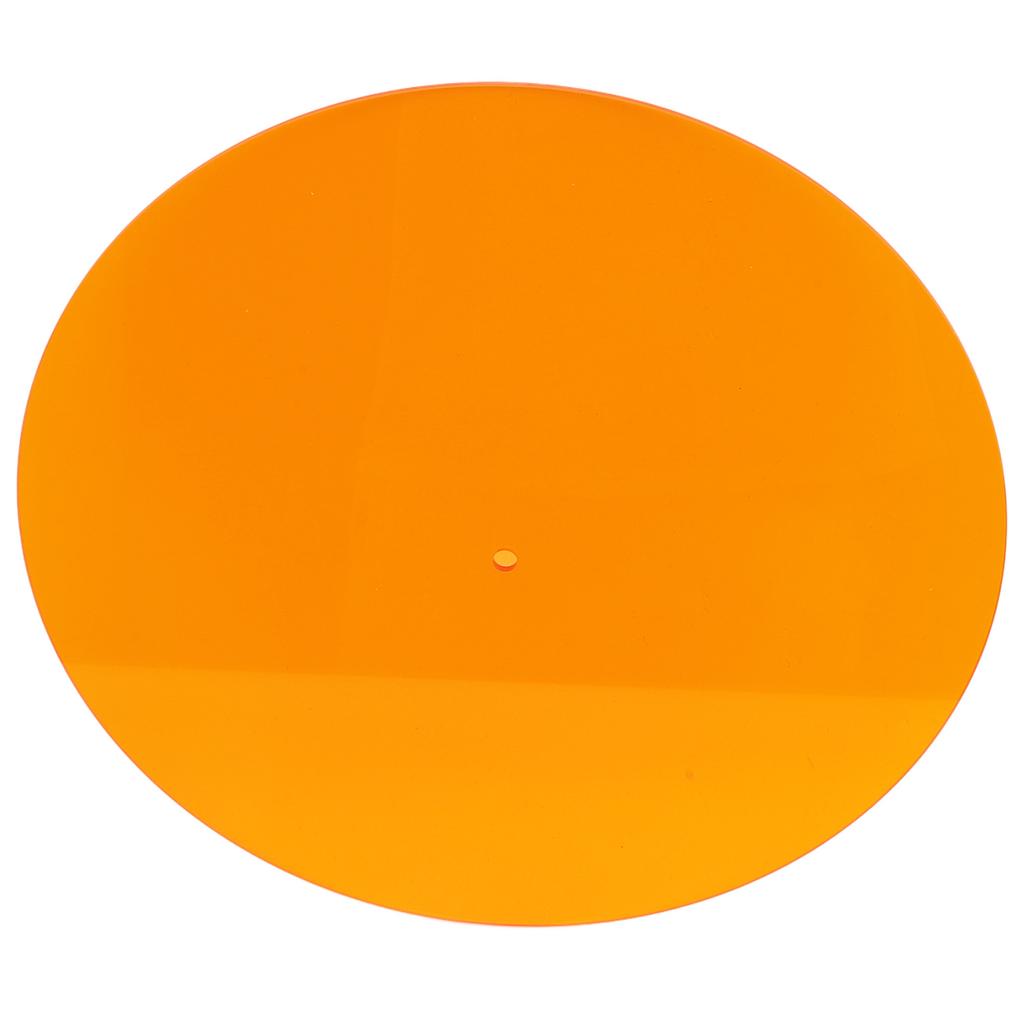 Turntable Mat Transparent Acrylic Reduce Static Dust Noise Record Platter Slipmat for 12 Inch Vintage Record Player