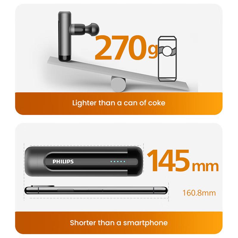 Philips Faszienmassagepistole PPM3105G Faszienmassagepistole Entspannen und Muskelkater lindern