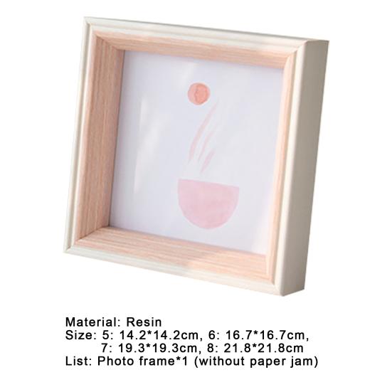 Cornice Portatile Delicata in Resina Quadrata Antideformazione Porta Foto per la Casa