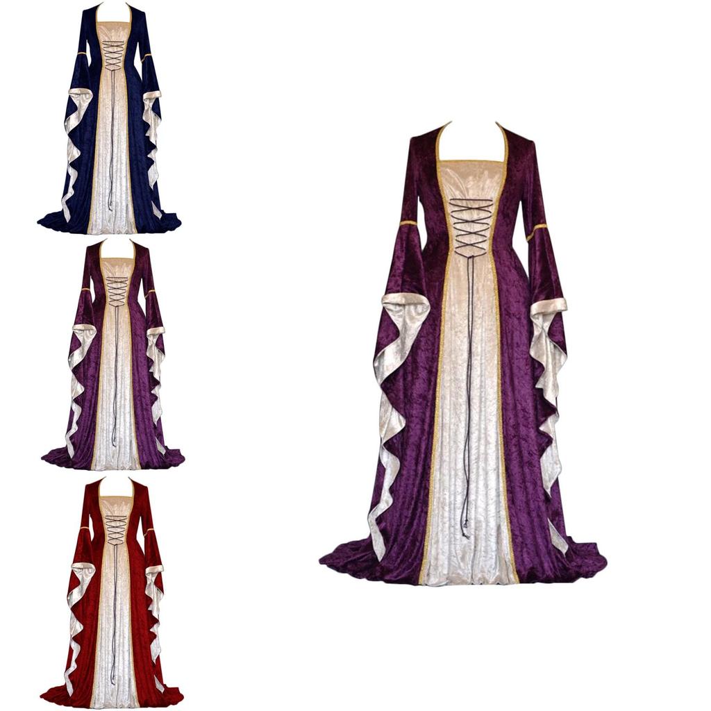 Stupendo Abito Gotico Vittoriano Vintage Perfetto Per Feste Medievali Ed Eventi Cosplay