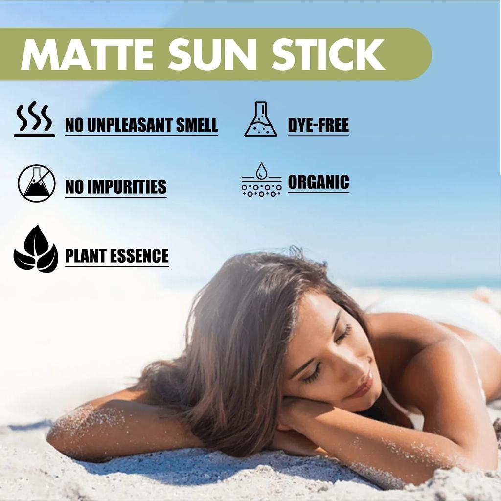 Sunscreen Stick Matte Sun Stick Refreshing SPF50+ UV Protective Face Anti Oxidant Oil-control Whitening Sunscreen