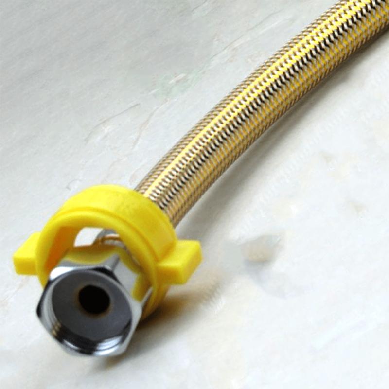 

Chrome Gold Stainless Steel washing machine water thickened tube suitable for laundry room 100 cm