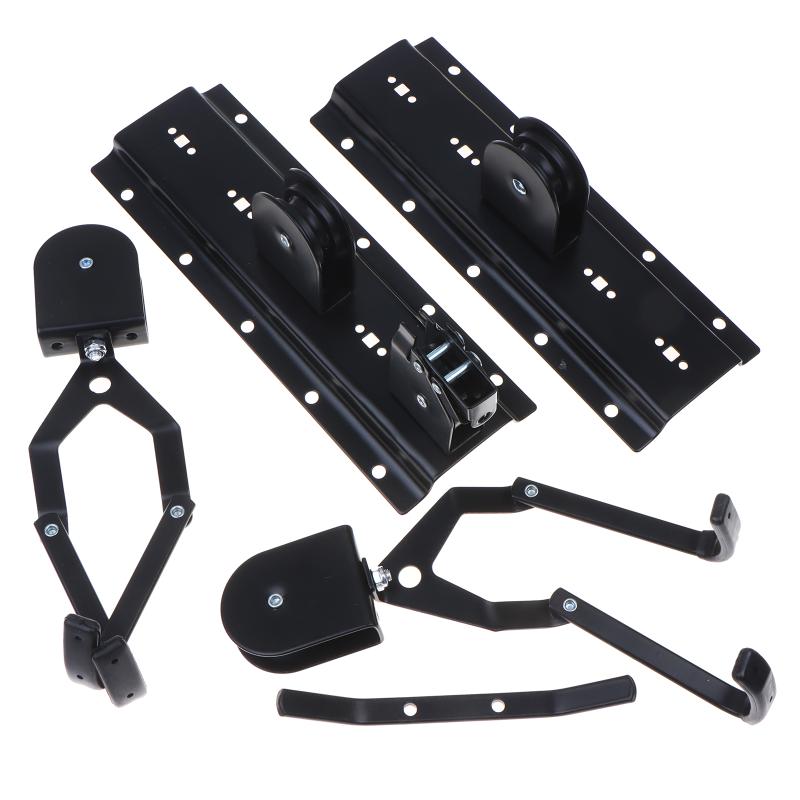Bike Hoist Garage Storage Bike Lift Pulley System With 60Kg Bearing Overhead Bike Rack Ceiling Frame Roof Box Storage Hanger