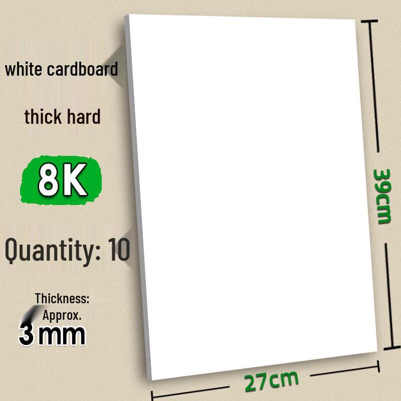 Handmade Children’s Cards: Thick White Cardstock with 4 Gray Colored Cards and Kraft Backing